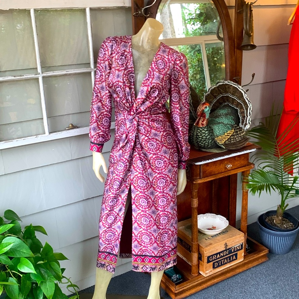 NWOT Majorelle Revolve Augustina Midi Dress Size Small Mosaic Valentine’s Party